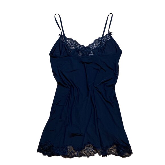Y2K Victorias Secret Black Lace Chemise‎ Slip Nightgown S Adjustable Straps - Picture 2 of 7